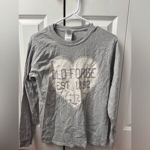 Gray Long Sleeve Kids Shirt